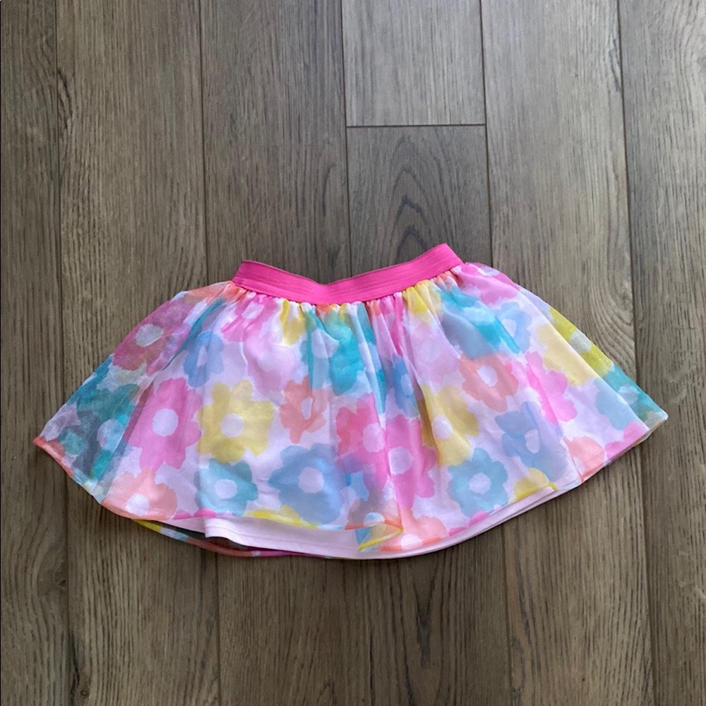 Disney Jr. | Minnie Floral Skirt - Pink, Yellow, Blue flowers